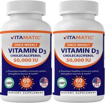 Suplemento de Vitamina D3 50.000 UI - 120 Cápsulas Vegetais