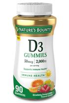 Suplemento de Vitamina D3 Gummies Nature's Bounty - 2000IU Suplemento de Vitamina D3 Gummies Nature's Bounty - 2000IU