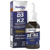 Suplemento De Vitamina D3 + K2 Gotas 20Ml Sabor Menta Suplemento De Vitamina D3 + K2 Gotas 20Ml Sabor Menta