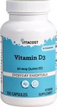 Suplemento de vitamina D3 Vitacost 2000 UI 300 cápsulas