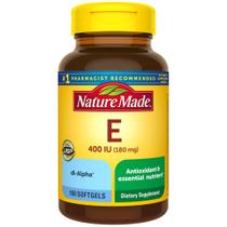 Suplemento de Vitamina E Nature Made 180mg (400 UI) - 180 Cápsulas
