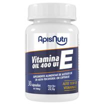 Suplemento de Vitamina E Oil 250mg 30 Cáps - ApisNutri Suplemento de Vitamina E Oil 250mg 30 Cáps - ApisNutri