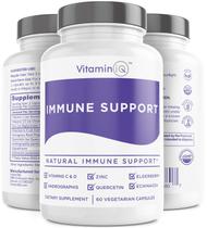 Suplemento de vitamina IQ Immune Support com vitamina C, zinco 60 ct Suplemento de vitamina IQ Immune Support com vitamina C, zinco 60 ct