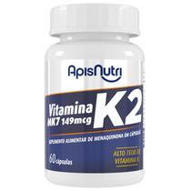 Suplemento De Vitamina K2 MK7 300mg 60 Capsulas - Apisnutri Suplemento De Vitamina K2 MK7 300mg 60 Capsulas - Apisnutri