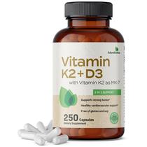Suplemento de vitamina K2 (MK7) da Futurebiotics com D3 250 cápsulas