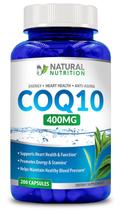 Suplemento de vitamina natural CoQ10 400 mg 200 cápsulas