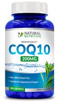 Suplemento de vitamina natural genérica Coq10 200 mg 200 cápsulas Suplemento de vitamina natural genérica Coq10 200 mg 200 cápsulas