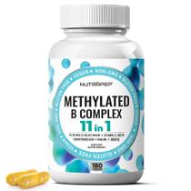 Suplemento de vitaminas metiladas do complexo B NutraPEP 180 cápsulas