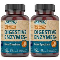 Suplemento de vitaminas veganas DEVA e enzimas digestivas+ 90 cápsulas x2 Suplemento de vitaminas veganas DEVA e enzimas digestivas+ 90 cápsulas x2