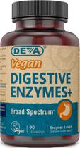 Suplemento de vitaminas veganas DEVA e enzimas digestivas (90 cápsulas) Suplemento de vitaminas veganas DEVA e enzimas digestivas (90 cápsulas)