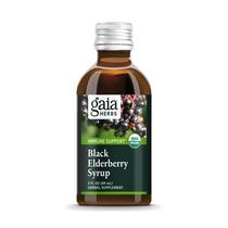 Suplemento de xarope de sabugueiro preto Gaia Herbs 90mL
