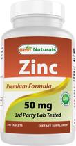 Suplemento de zinco Best Naturals Gluconato de zinco 50 mg 240 comprimidos
