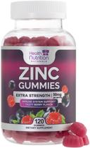 Suplemento de zinco Gummies Health Nutrition Naturals 50mg x120