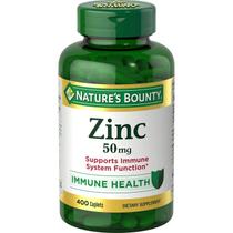 Suplemento de Zinco Nature's Bounty 50mg - 400 Comprimidos