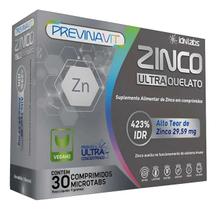 Suplemento De Zinco Ultra Quelato - 30 Cpds - Idnlabs Sem Sabor Suplemento De Zinco Ultra Quelato - 30 Cpds - Idnlabs Sem Sabor