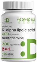 Suplemento DEAL - Ácido Alfa Lipóico 600mg + Benfotiamina 300mg (120 Cápsulas Vegetais)