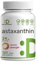 Suplemento DEAL: Astaxantina 24 mg, 120 cápsulas gelatinosas de dupla força