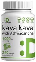 Suplemento DEAL Kava Kava 750mg com Ashwagandha - 240 Cápsulas
