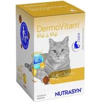 Suplemento Dermovitam Pele E Pelo Gatos 45 Tabletes Nutrasyn