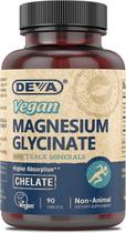 Suplemento DEVA Glicinato de Magnésio Vegan 300 mg 90 comprimidos Suplemento DEVA Glicinato de Magnésio Vegan 300 mg 90 comprimidos
