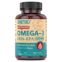 Suplemento DEVA Nutrition Vegan Omega-3 DHA-EPA 90 cápsulas