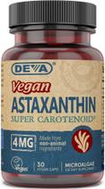 Suplemento DEVA Nutrition Vitaminas Astaxantina 4 mg 30 cápsulas Suplemento DEVA Nutrition Vitaminas Astaxantina 4 mg 30 cápsulas