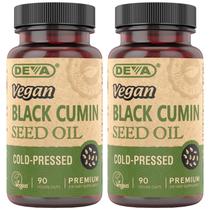 Suplemento DEVA Vegan Nutrition Óleo de semente de cominho preto 90 cápsulas