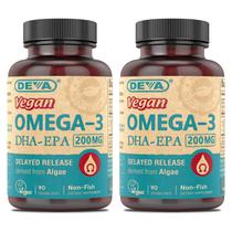 Suplemento DEVA Vegan Omega-3 DHA-EPA 90 cápsulas x2