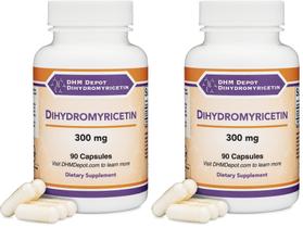 Suplemento DHM Depot Dihidromiricetina 300 mg 90 cápsulas, pacote com 2