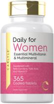Suplemento diário Carlyle para mulheres, multivitamínico 365 comprimidos