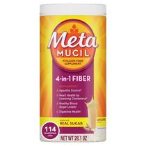 Suplemento diário de casca de psyllium Metamucil em pó 114 porções Suplemento diário de casca de psyllium Metamucil em pó 114 porções
