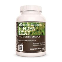 Suplemento dietético à base de plantas Remedy Nutrition Linden Leaf & Flowers 1.000 mg 60 cápsulas veganas Suplemento dietético à base de plantas Remedy Nutrition Linden Leaf & Flowers 1.000 mg 60 cápsulas veganas