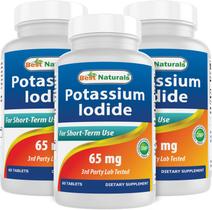 Suplemento dietético Best Naturals Iodeto de potássio 65mg 60 comprimidos Suplemento dietético Best Naturals Iodeto de potássio 65mg 60 comprimidos
