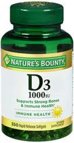 Suplemento dietético Nature's Bounty Bounty D-1000 IU x350