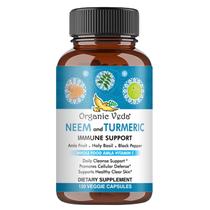 Suplemento Dietético Orgânico Veda Neem & Turmeric - 120 Cápsulas Suplemento Dietético Orgânico Veda Neem & Turmeric - 120 Cápsulas