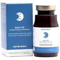 Suplemento dietético rico em nutrientes, vitamina D3, 2.000 UI Suplemento dietético rico em nutrientes, vitamina D3, 2.000 UI
