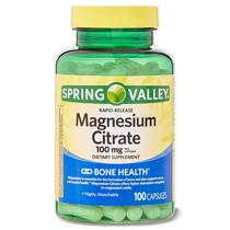 Suplemento dietético Spring Valley Magnesium Citrate 100mg Suplemento dietético Spring Valley Magnesium Citrate 100mg