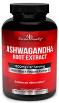 Suplemento Divine Bounty Organic Ashwagandha 1200 mg 90 cápsulas