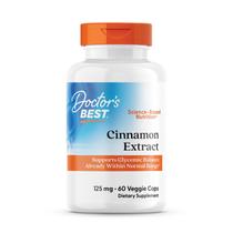 Suplemento Doctor's Best: extrato de canela, cinulina, Pf 125 mg