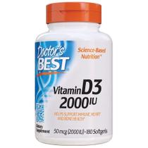 Suplemento Doctor's Best Vitamina D3 2.000 UI 180 comprimidos