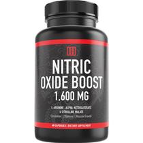 Suplemento Double Dragon Organics Booster de óxido nítrico 1600 mg