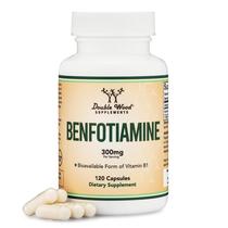 Suplemento Double Wood Benfotiamine 300mg 120 cápsulas