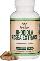 Suplemento Double Wood Rhodiola Rosea 500mg 120 cápsulas veganas