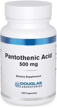 Suplemento Douglas Laboratories Ácido Pantotênico 500 mg 100 cápsulas Suplemento Douglas Laboratories Ácido Pantotênico 500 mg 100 cápsulas