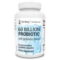 Suplemento Dr. Berg 60 bilhões de probiótico para a saúde intestinal 30 cápsulas Suplemento Dr. Berg 60 bilhões de probiótico para a saúde intestinal 30 cápsulas