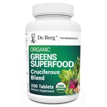 Suplemento Dr. Berg Greens Superfood Cruciferous 250 comprimidos