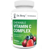 Suplemento Dr. Berg Mastigável do Complexo de Vitamina C 60 Bolachas