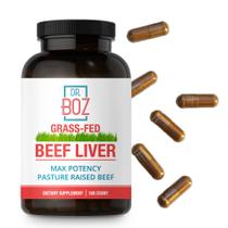 Suplemento Dr. Boz Beef Liver Capsules 4500mg 30 porções