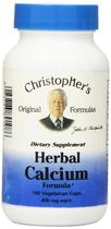 Suplemento Dr. Christopher's Formula Herbal Calcium 400 mg 100 ct Suplemento Dr. Christopher's Formula Herbal Calcium 400 mg 100 ct