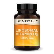 Suplemento Dr. Mercola de vitamina D3 lipossomal 30 cápsulas 1000IU
